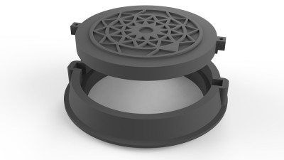 MEA-Embeco Kompozitní poklop B125 kN pojízdný kruhový